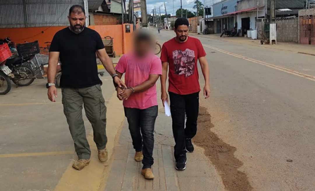 Homem acusado de estuprar a enteada de 11 anos em Epitaciolândia é preso em Xapuri