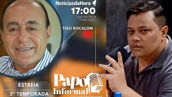 3ª temporada do Papo Informal volta nesta quinta com entrevista ao vivo de Tião Bocalom