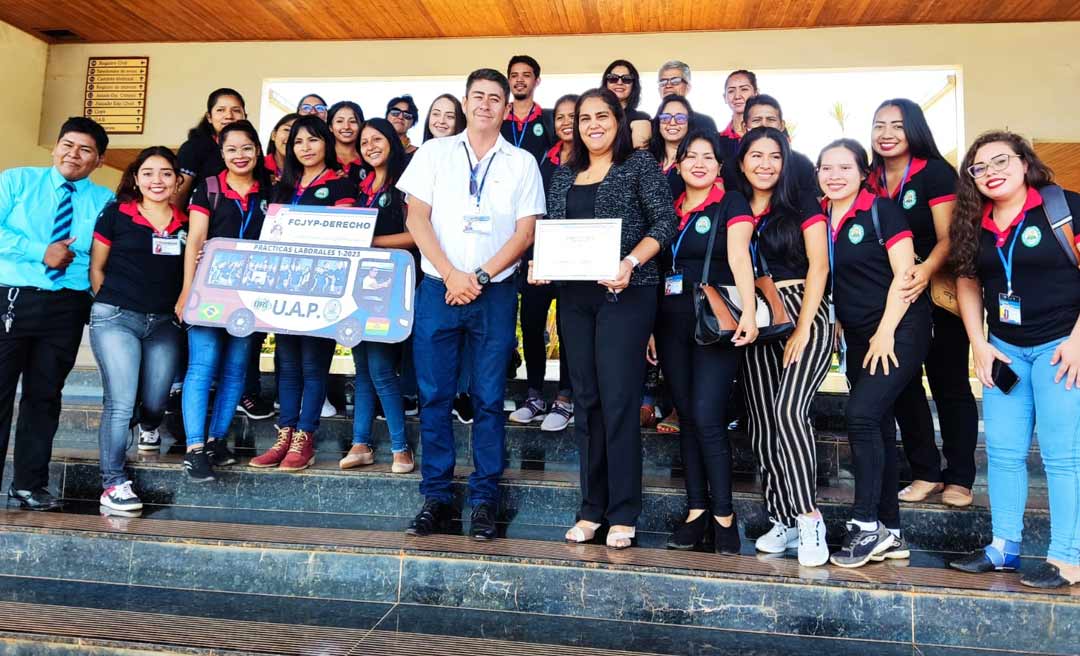 Intercâmbio: Alunos da Universidad Amazónica de Pando visitam o Fórum de Epitaciolândia