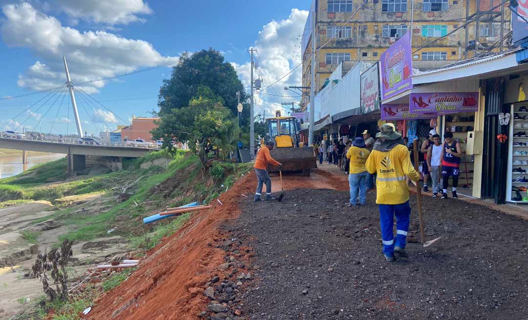 Recuperação do calçadão Raimundo Escócio no centro de Rio Branco está em fase final