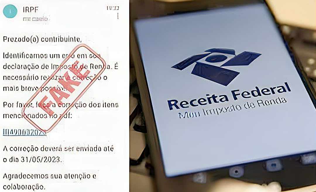 Receita alerta sobre "golpe da malha fina" em contribuintes por e-mail ou mensagens de texto