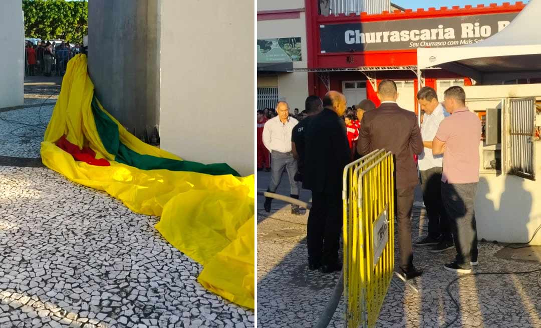 Por problemas em motor, bandeira acreana não é hasteada; "imprevistos acontecem", diz cerimonialista