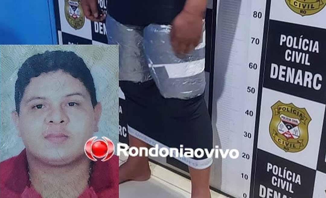 Acreano com droga enrolada ao corpo é preso durante operação conjunta em Porto Velho