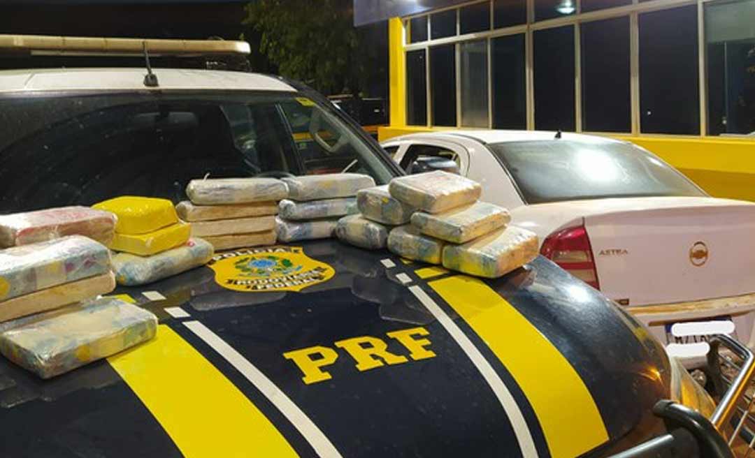 PRF apreende mais de 27 quilos de drogas na BR-364 em Rio Branco