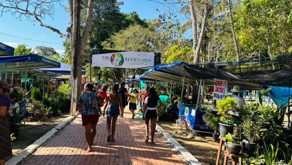 VIII Ecoflores que aconteceu no Horto Florestal de Rio Branco é sucesso de público e de vendas