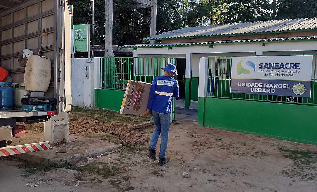 Saneacre investe no bem-estar dos servidores e entrega kits de cozinha a unidades da autarquia no interior