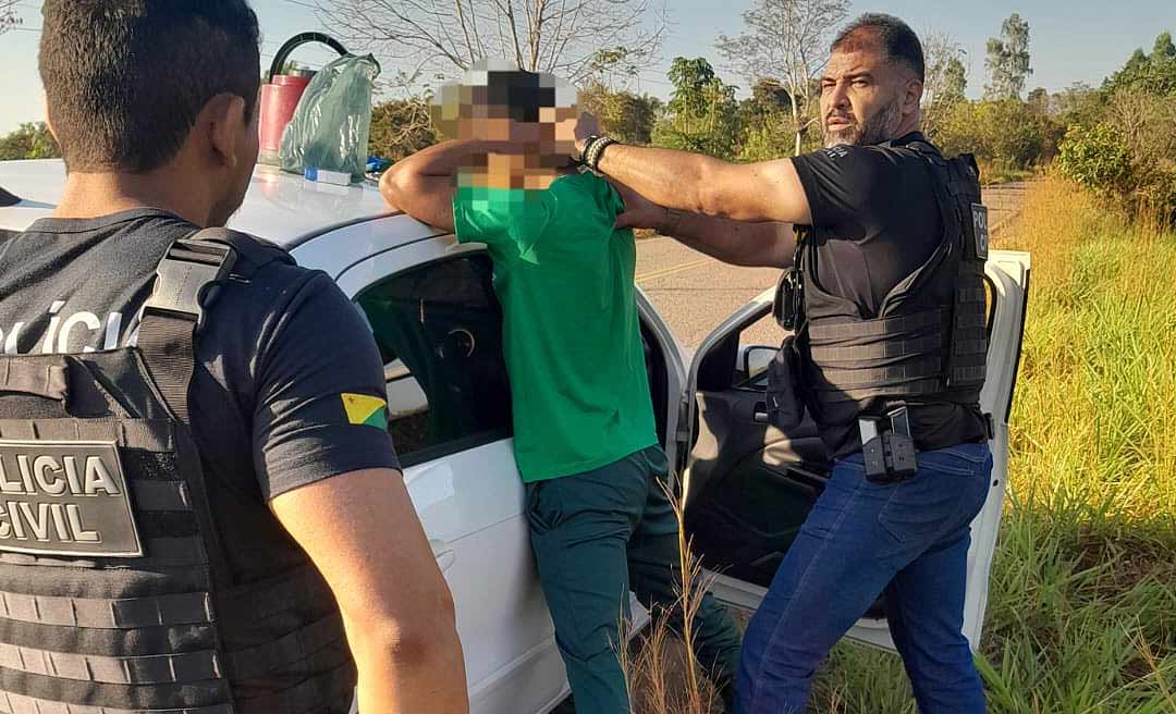 Homem que transportava “Skank” é preso pela Polícia Civil na Estrada da Borracha, em Xapuri