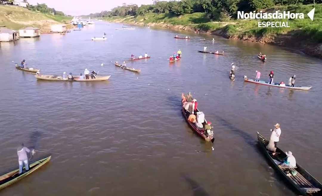 Piracema de mandi em Boca do Acre atrai grande número de pescadores