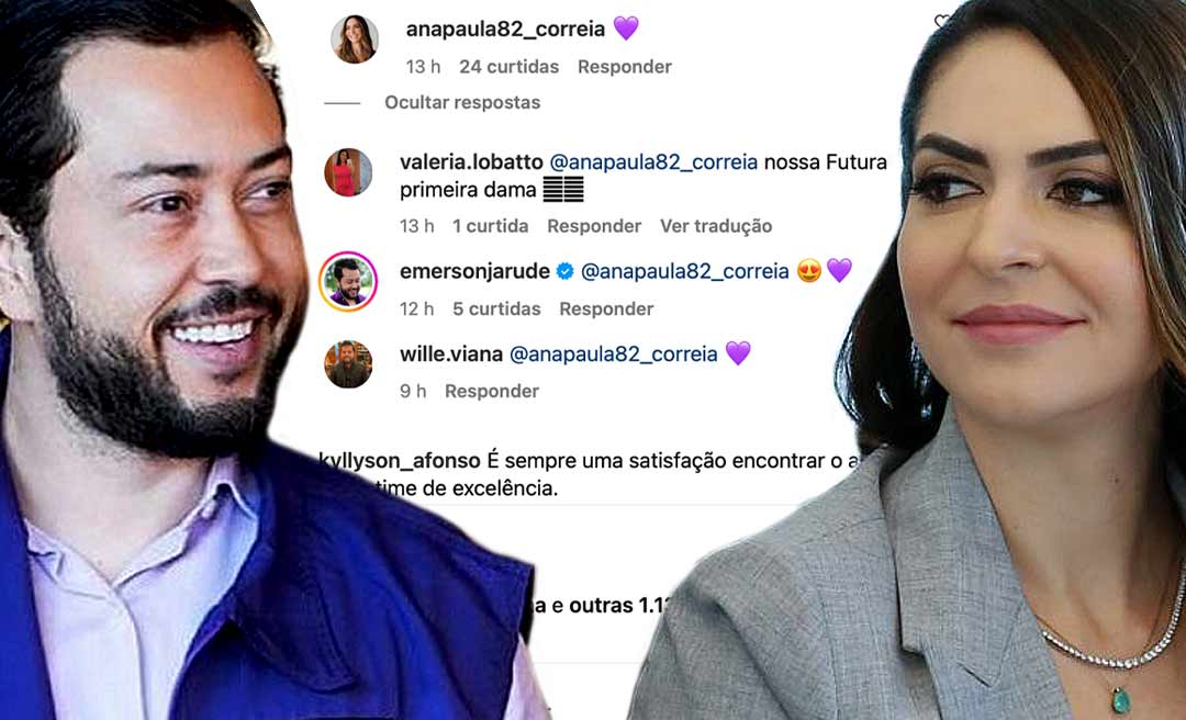 Após revelação de colunista do NH, Jarude e Ana Paula Correia trocam emojis apaixonados no Instagram