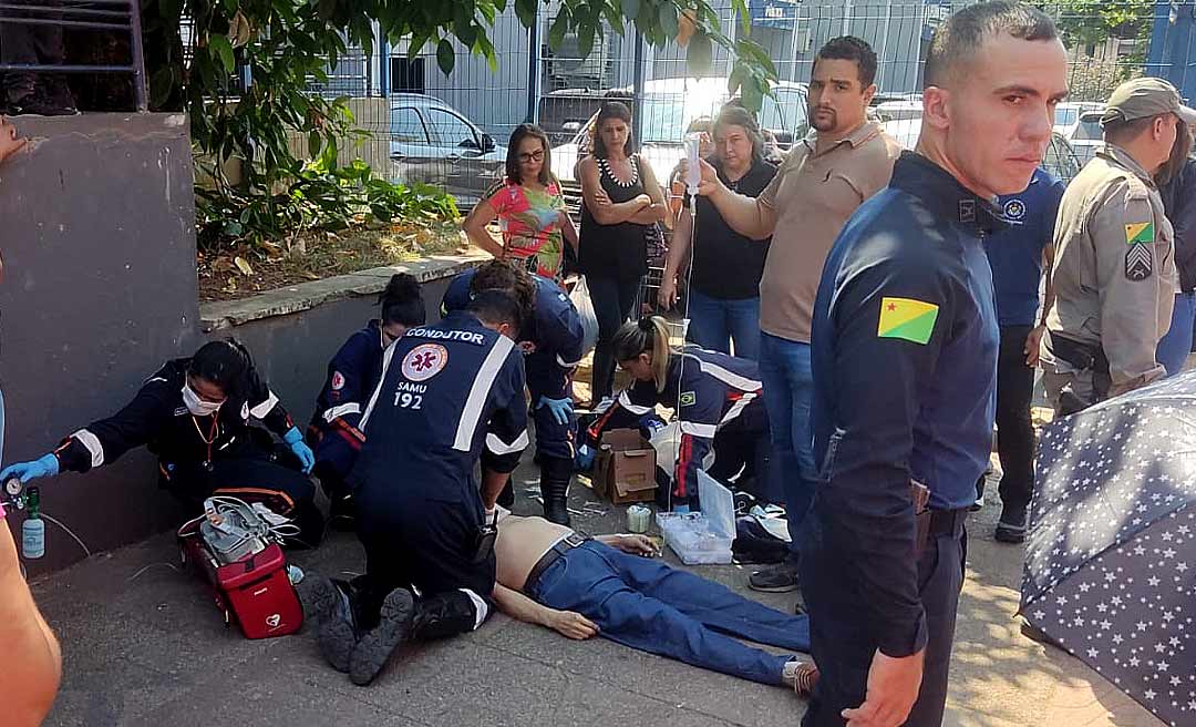 Servidor da Caixa tem mal súbito e morre no centro de Rio Branco