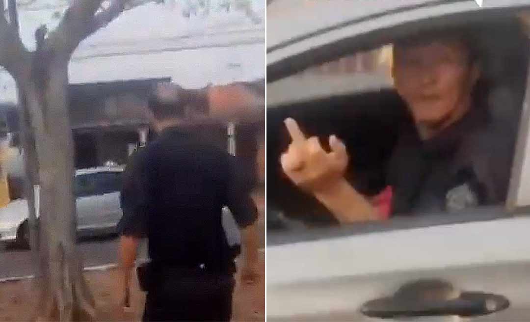 Policial Penal fardado é acusado de sacar arma no meio da rua para ameaçar ciclista