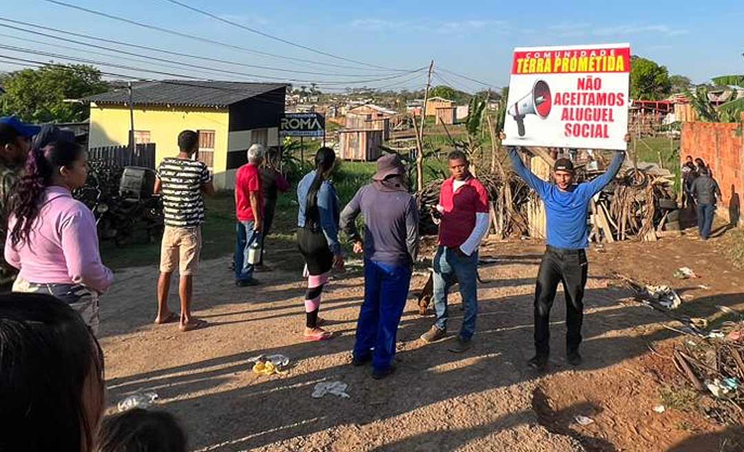 Moradora manda recado a Gladson Cameli e diz que não vai deixar Terra Prometida