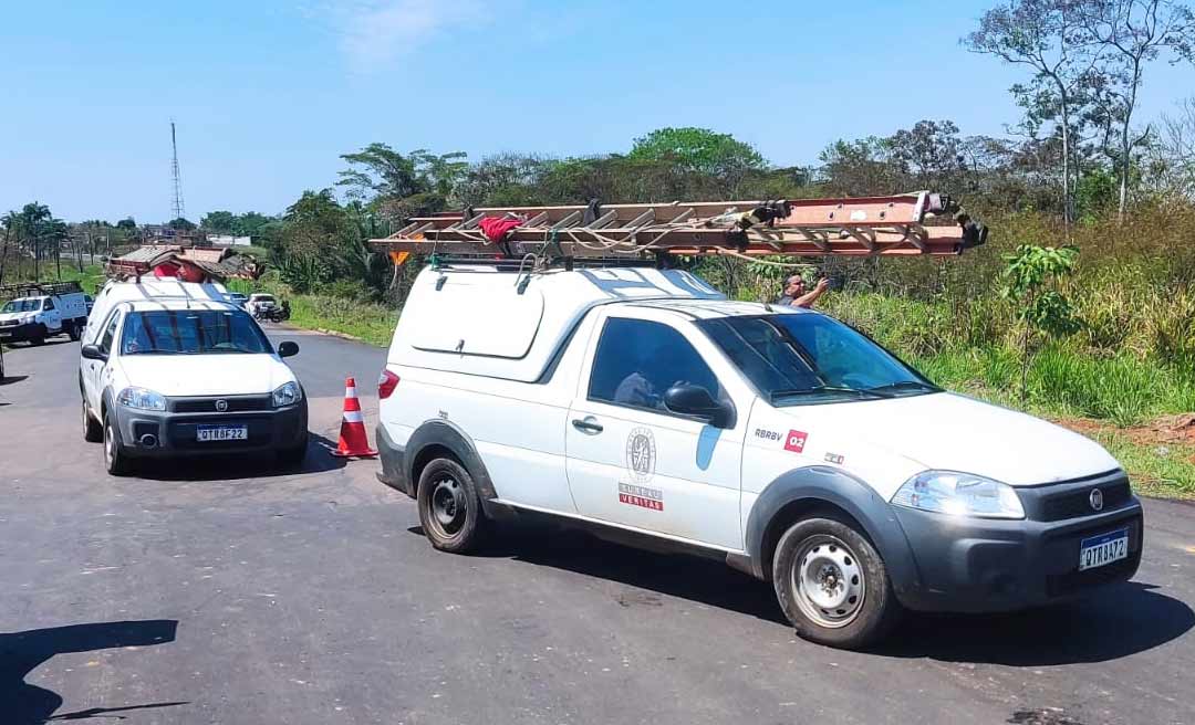 Equipes da Energisa chegam ao Terra Prometida para cortar energia