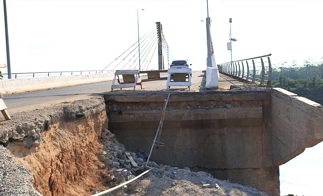 Após quase 10 anos de desmoronamento da cabeceira da ponte do rio Tarauacá, Dnit fala em ampliar acesso