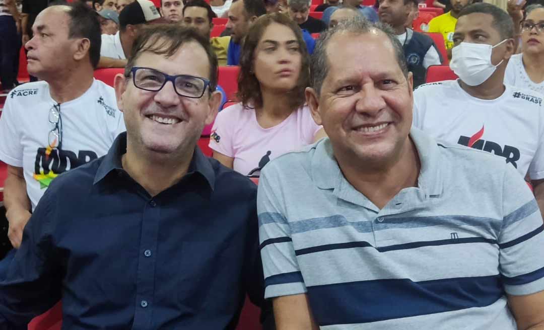 Só faltou Tião e Jorge: Lideranças de esquerda participam da convenção do MDB