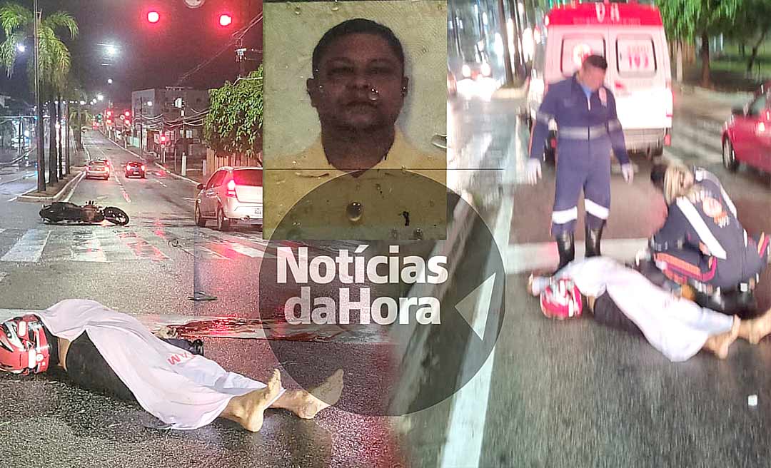 Motociclista morre após colisão com carro na Avenida Ceará; motorista foge sem prestar socorro