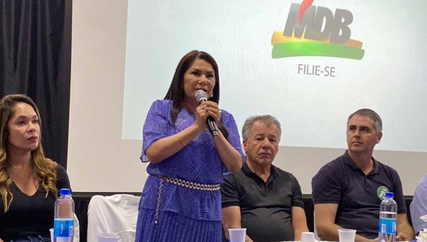 Antonia Sales prestigia evento de filiação com apresentação de Marcus Alexandre como pré-candidato do MDB a prefeitura e destaca participação das mulheres na política