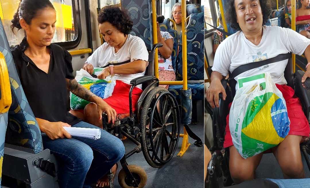 Cadeirante vive momentos de terror em ônibus que faz a linha da Fundação Hospitalar por falta de cinto de segurança