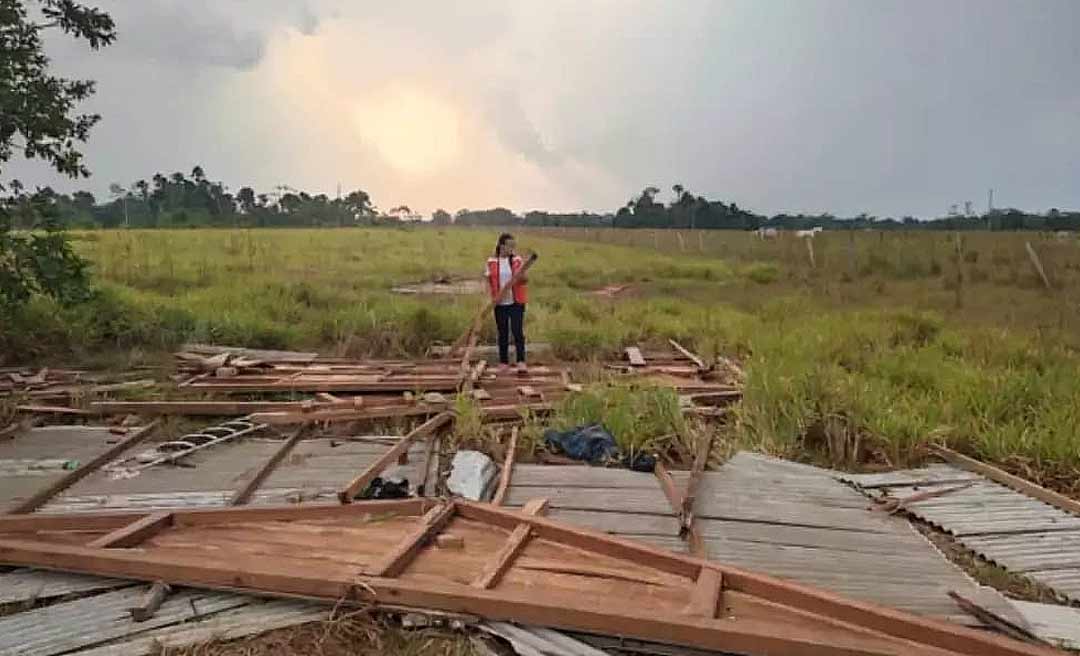 Tempestades destroem casas e desabrigam famílias em Mâncio Lima; prefeito decreta emergência