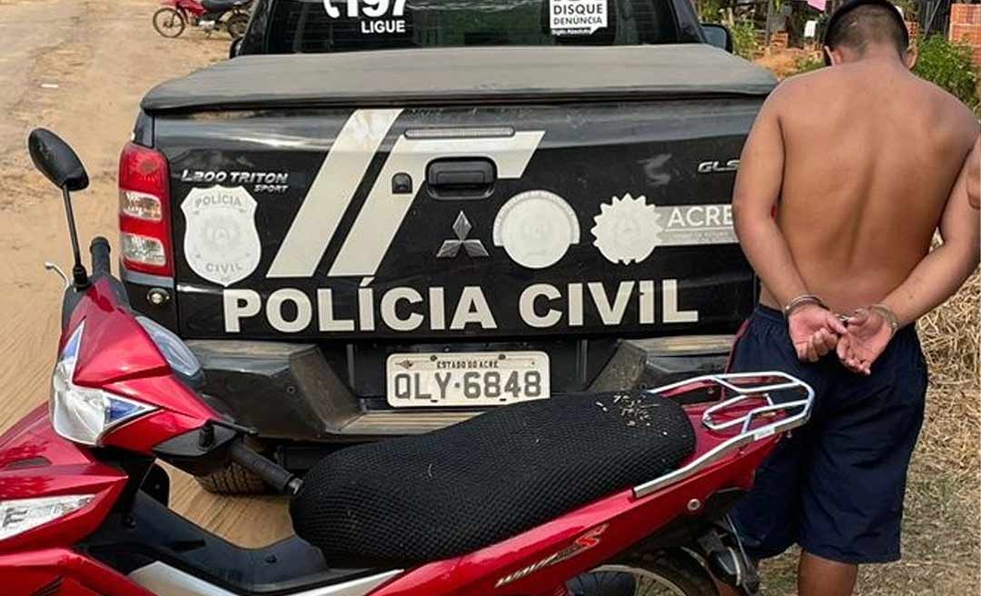 Polícia Civil prende suspeito de furto de motocicleta em AssisBrasil