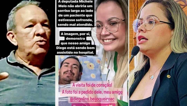 Calixto cutuca Michelle por foto com Dieguinho Beijoqueiro no PS e deputada retruca: “Desespero”