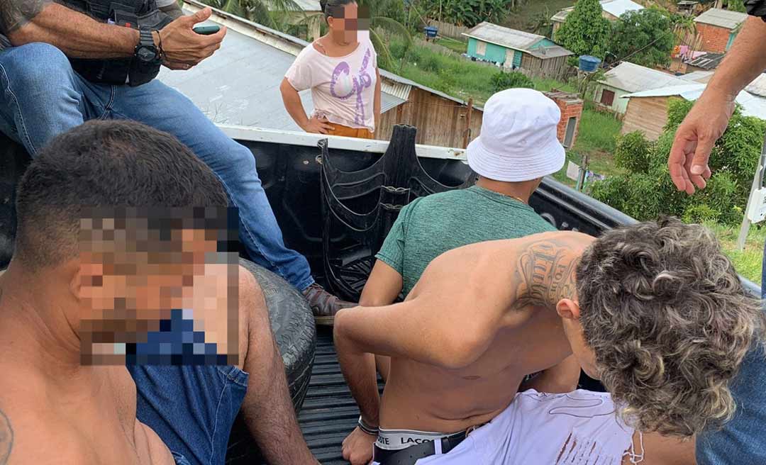 Operação prende trio acusado por tráfico de drogas e homicídio em Cruzeiro do Sul