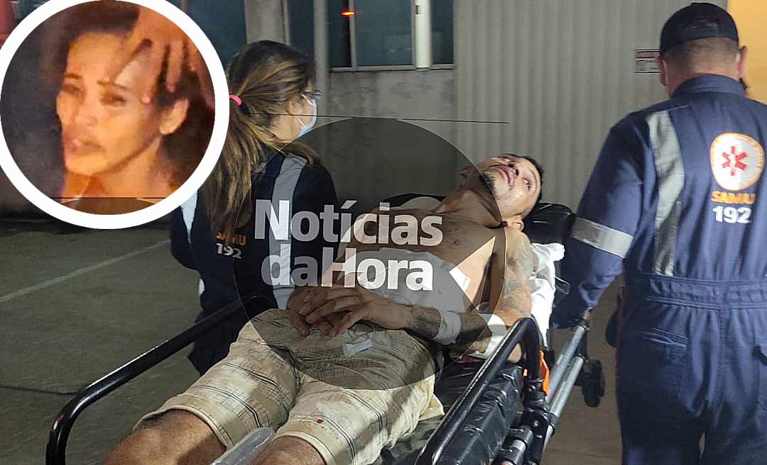 Marido e mulher se desentendem durante bebedeira, acabam se esfaqueando e precisam ser socorridos pelo Samu