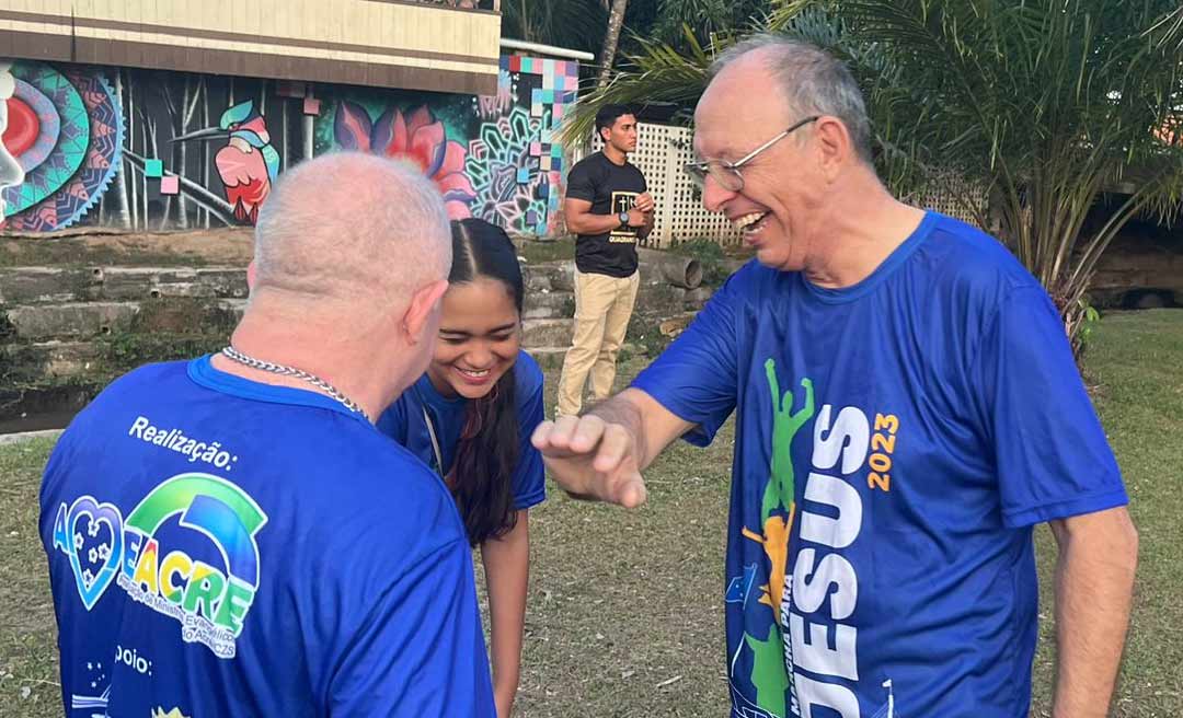 Bispo Dom Flávio Giovenale, de Cruzeiro do Sul, participa da Marcha para Jesus: “todos temos a mesma fé!”