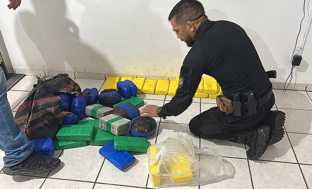 Polícia apreende mais de 70 quilos de maconha, skunk e cocaína que tinham Rio Branco como destino