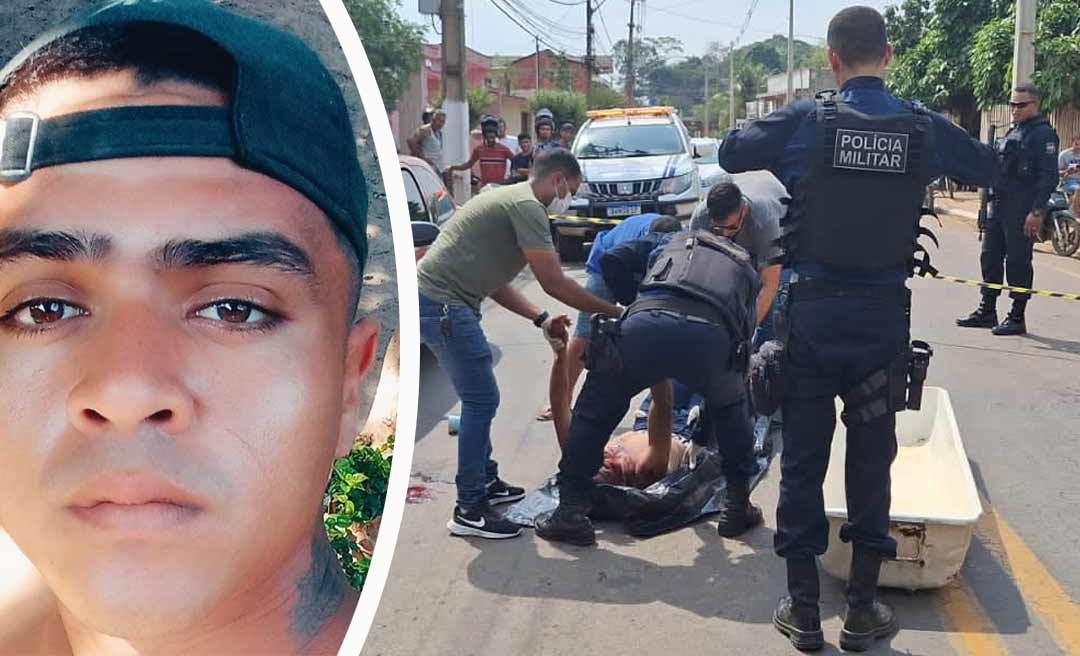 Homem toca o terror com facão em Brasileia, ameaça pedestres, mas acaba morto ao tentar contra a vida de policial