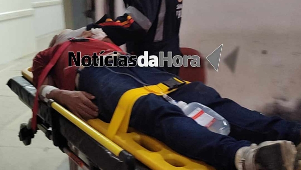 Acidente de trabalho deixa idoso com o ombro fraturado no Palheiral