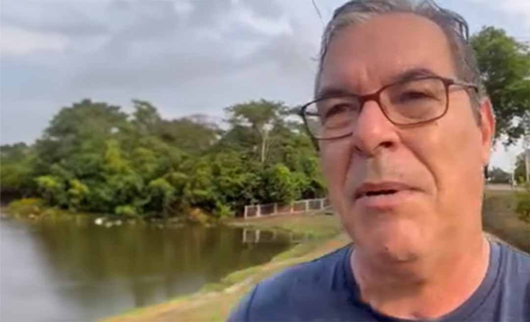 Enquanto Jorge Viana reclama do visual de postes instalados no Parque do Tucumã, Bocalom cuida de detalhes do 1001 Dignidades