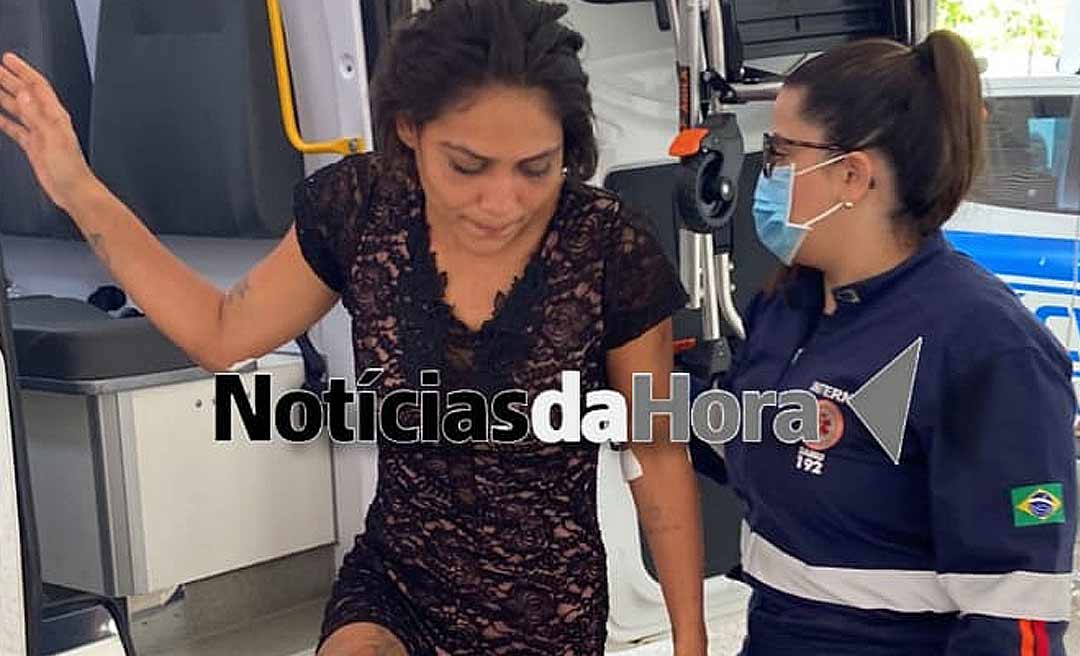 Casal usuário de drogas se desentende e marido tenta matar esposa; mesmo ferida, mulher sai em defesa do agressor