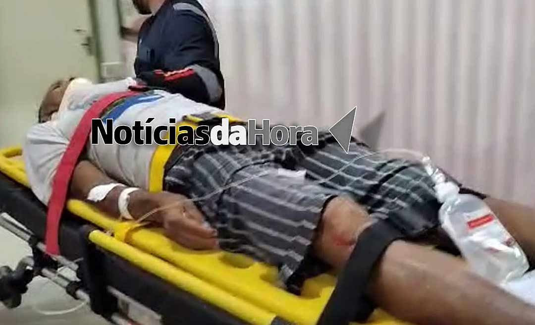 Idoso é atropelado na rotatório do bairro Tancredo Neves; motorista prestou socorro