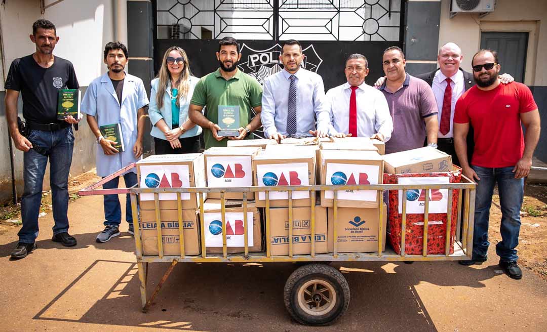 OAB/AC entrega ao presídio livros do projeto Ressocializando pela Leitura