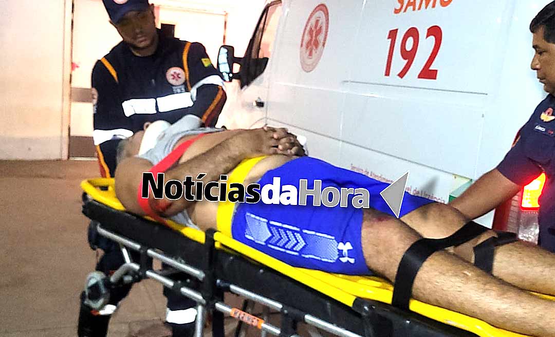 Homem é atropelado na faixa de pedestres na rua Valdomiro Lopes, em Rio Branco 