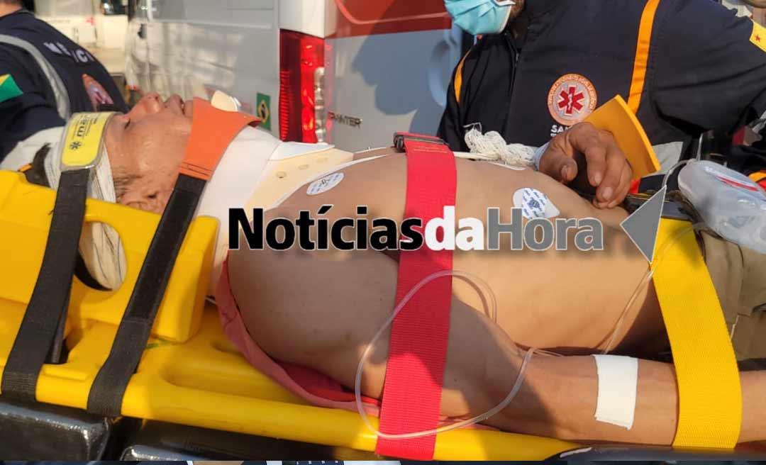 Trabalhador sofre traumatismo craniano após cair de telhado na zona rural de Porto Acre