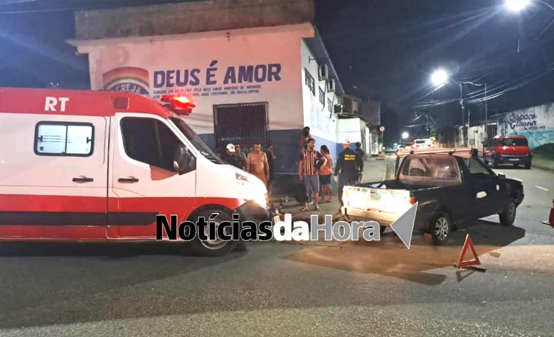 Motociclista tem perna dilacerada após se envolver em acidente na Estação Experimental