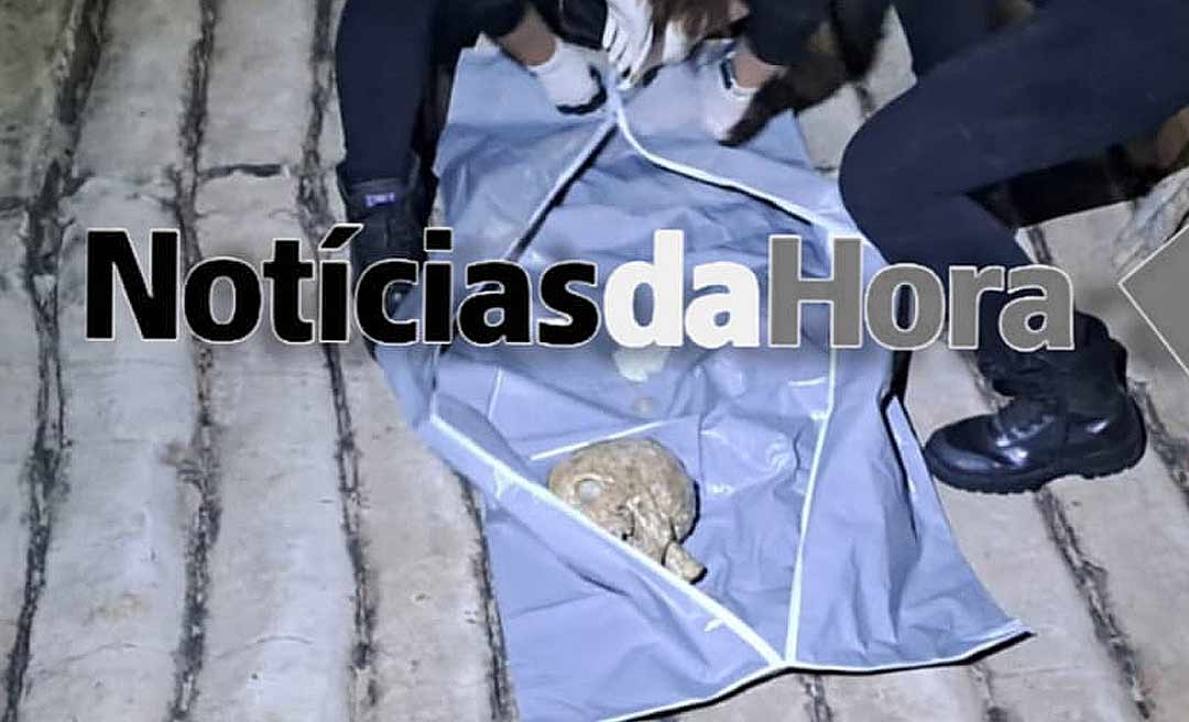 Casal encontra crânio humano no rio Acre, próximo à Gameleira