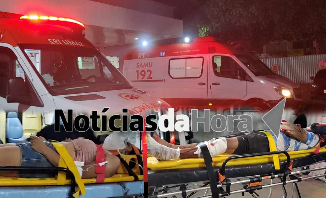 Após perder o controle de motocicleta, casal sofre acidente de moto no Ramal Benfica