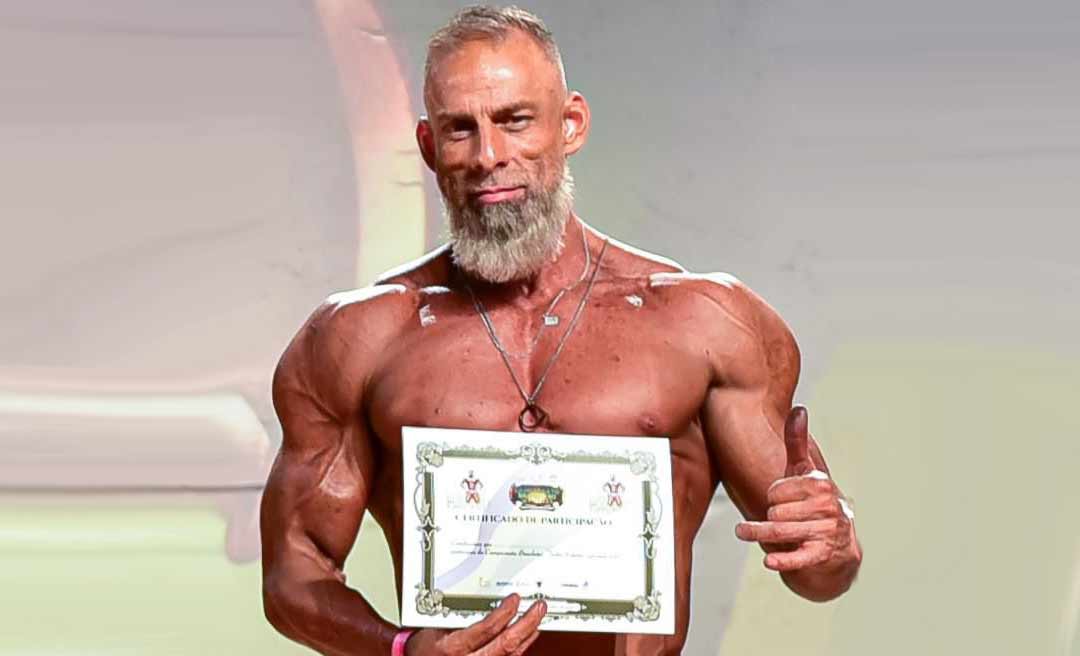 Aos 50 anos, acreano conquista vaga para Mundial de Bodybuilding sul americano