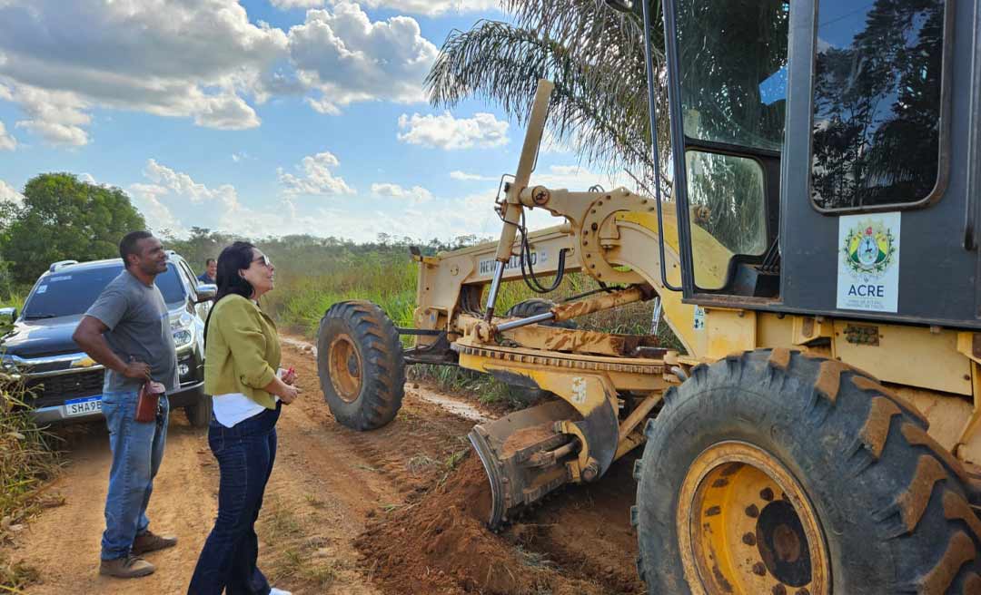 No Quinari, Rosana Gomes afirma que máquinas vão seguir trabalhando na recuperação de ramais mesmo no inverno para garantir acesso aos produtores