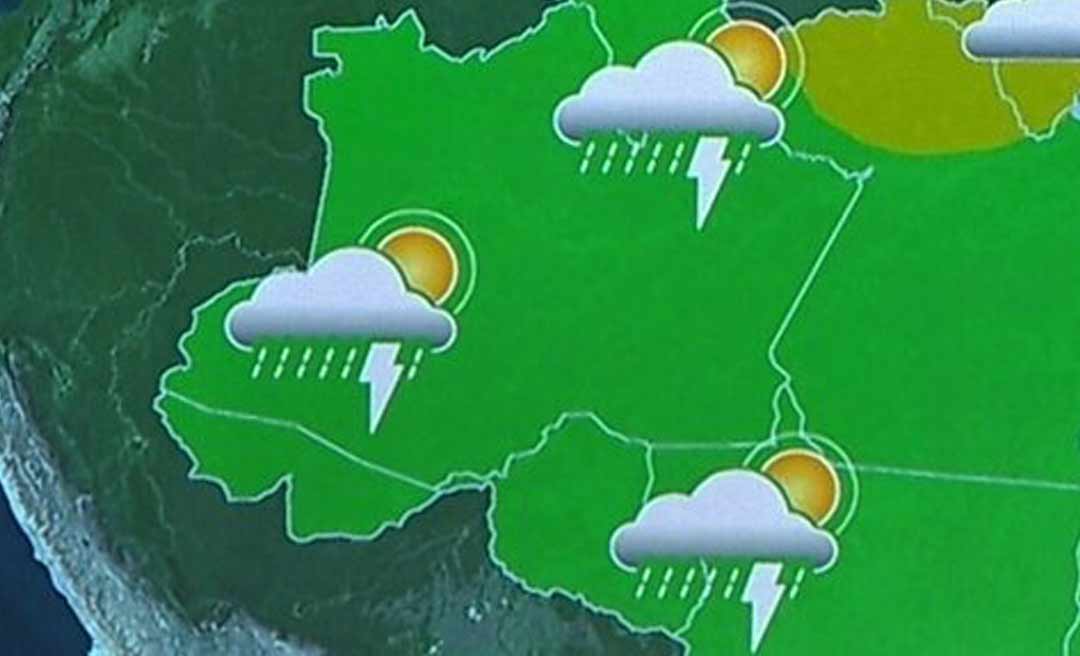 Quarta-feira será de clima abafado com possibilidade de chuvas fortes no Acre; saiba mais