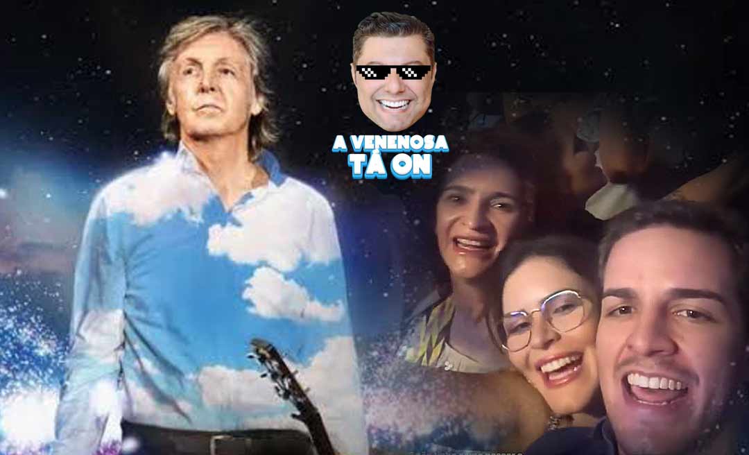 Virgílio Viana faz aniversário e comemora ao lado da mãe e da irmã em show de Paul McCartney em Brasília