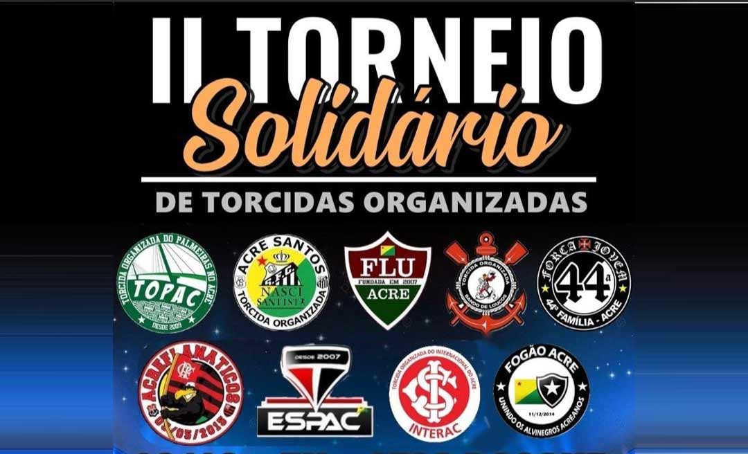 2º Torneio Solidário de Torcidas Organizadas do Acre acontece no dia 16 e terá como entrada um quilo de alimento