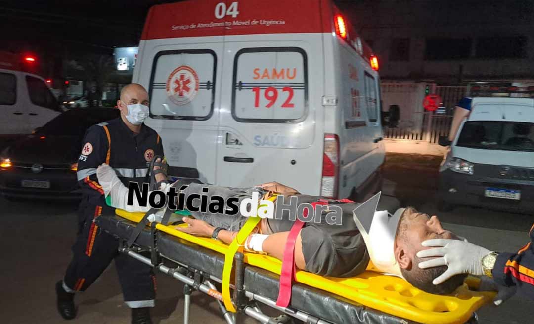 Cachorro derruba motoboy no Quinari; condutor fica em estado grave e é encaminhado para Rio Branco