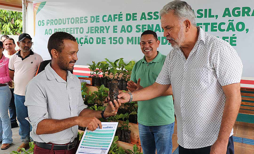 Petecão entrega 150 mil mudas de café a produtores rurais em Assis Brasil