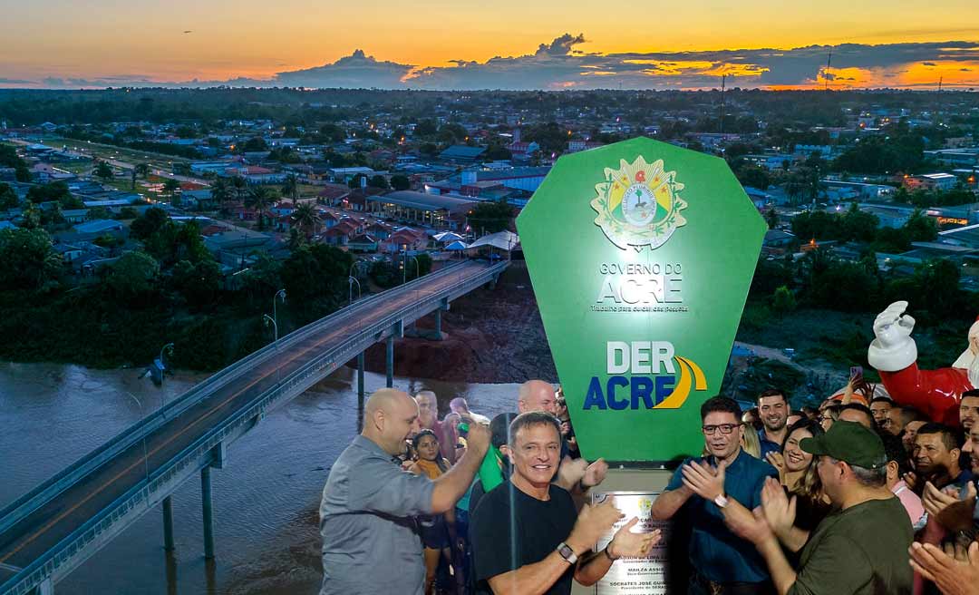 Em dia histórico para Sena Madureira, Gladson Cameli inaugura ponte Paolino Baldassari