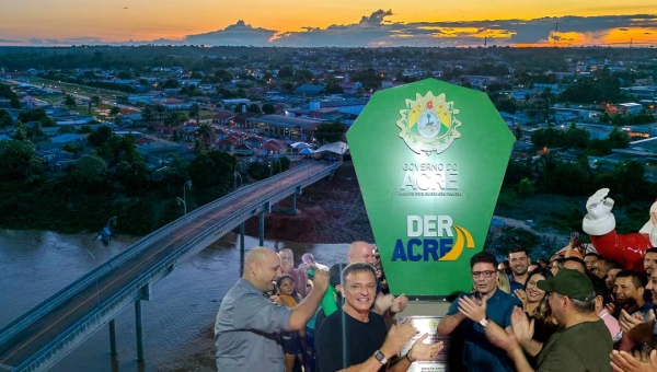 Em dia histórico para Sena Madureira, Gladson Cameli inaugura ponte Paolino Baldassari