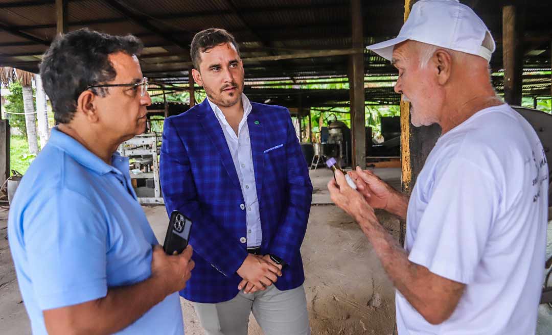 Gonzaga leva superintendente do MAPA para conhecer produtos naturais do Acre e debatem exportação de óleos e sabonetes